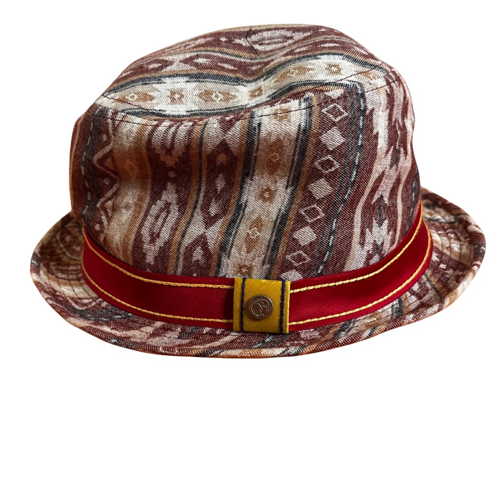 NWOT Robert Graham Headwear Men Arizona Porkpie Fedora Hat XL Southwestern